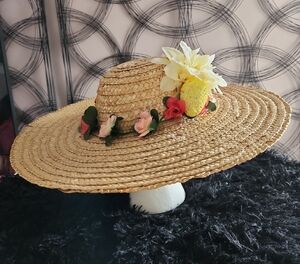 Floral Straw Sun Hat